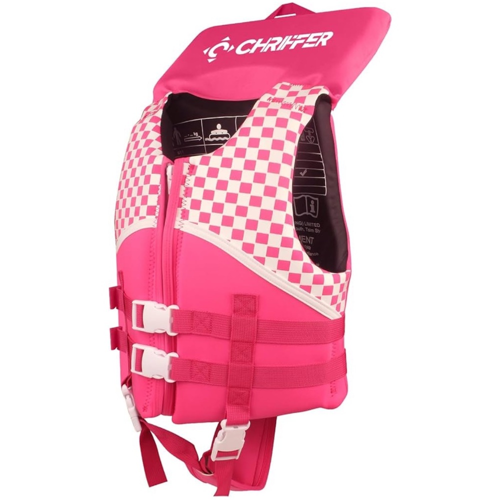 Chriffer Kids Swim Vest for 30-50 Pounds Boys and Girls, Easy On/Off Zipper